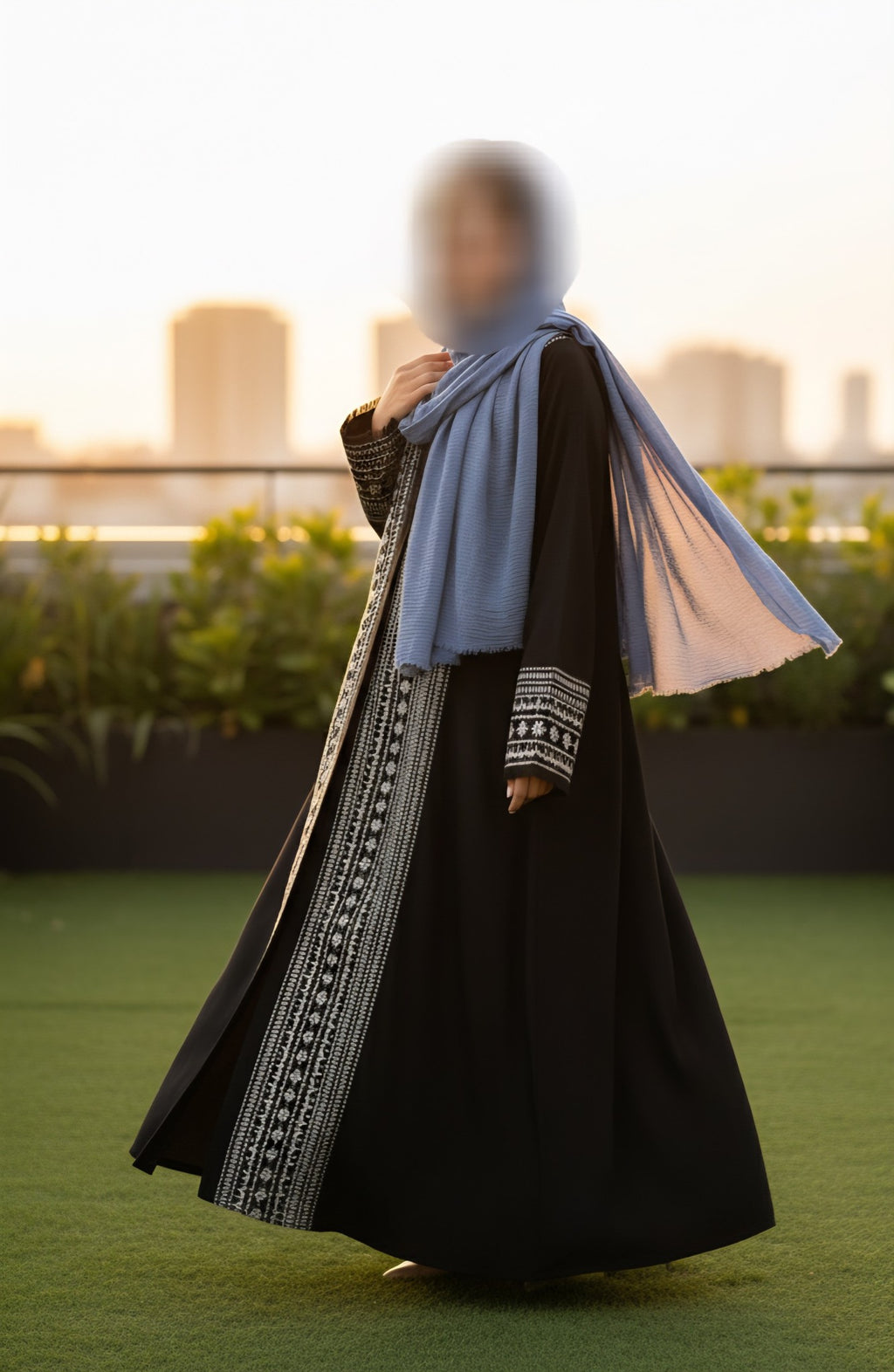 Arabic Embroidery Abayah