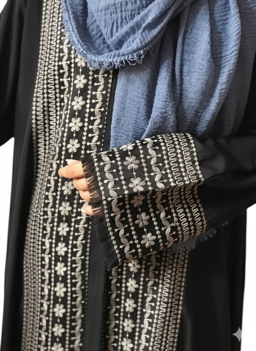 Arabic Embroidery Abayah
