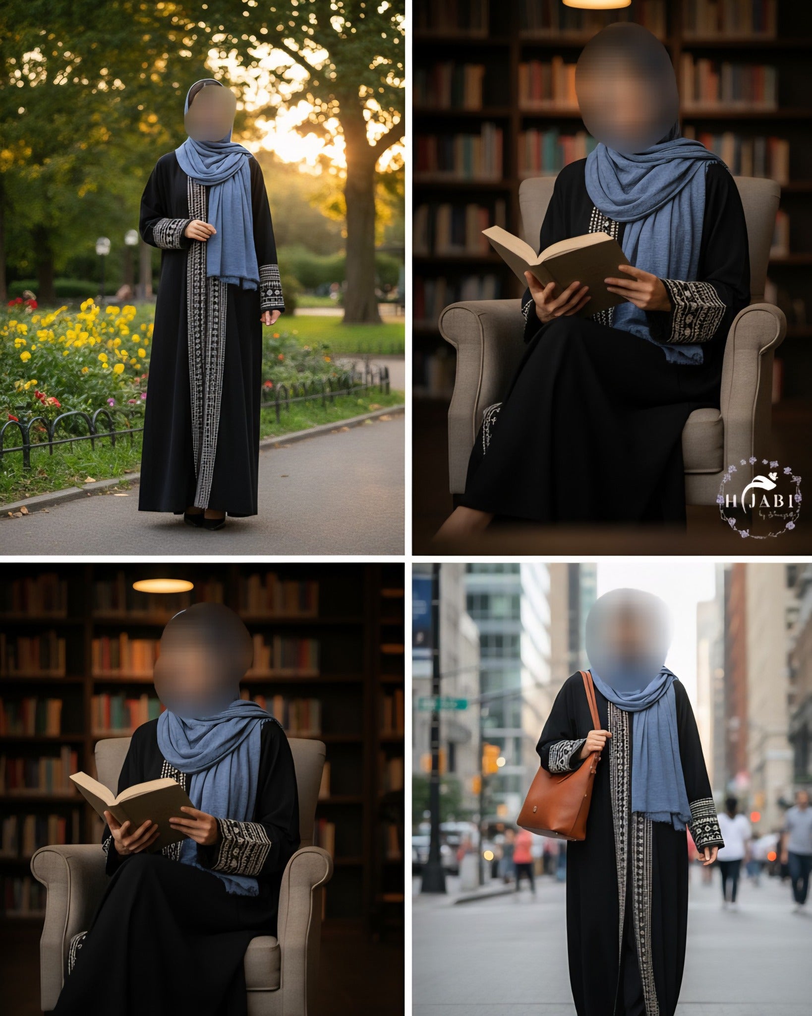 Arabic Embroidery Abayah