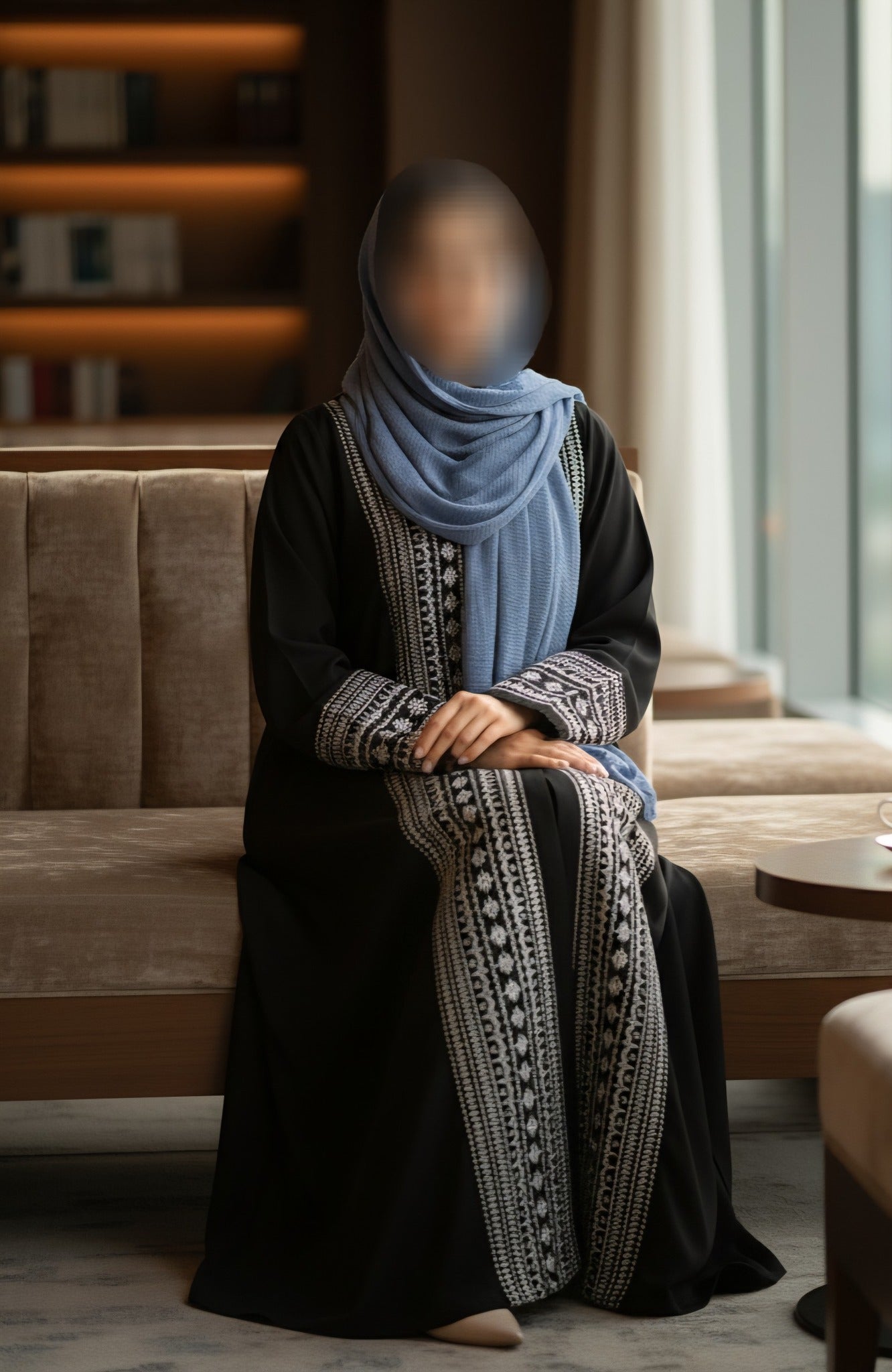 Arabic Embroidery Abayah