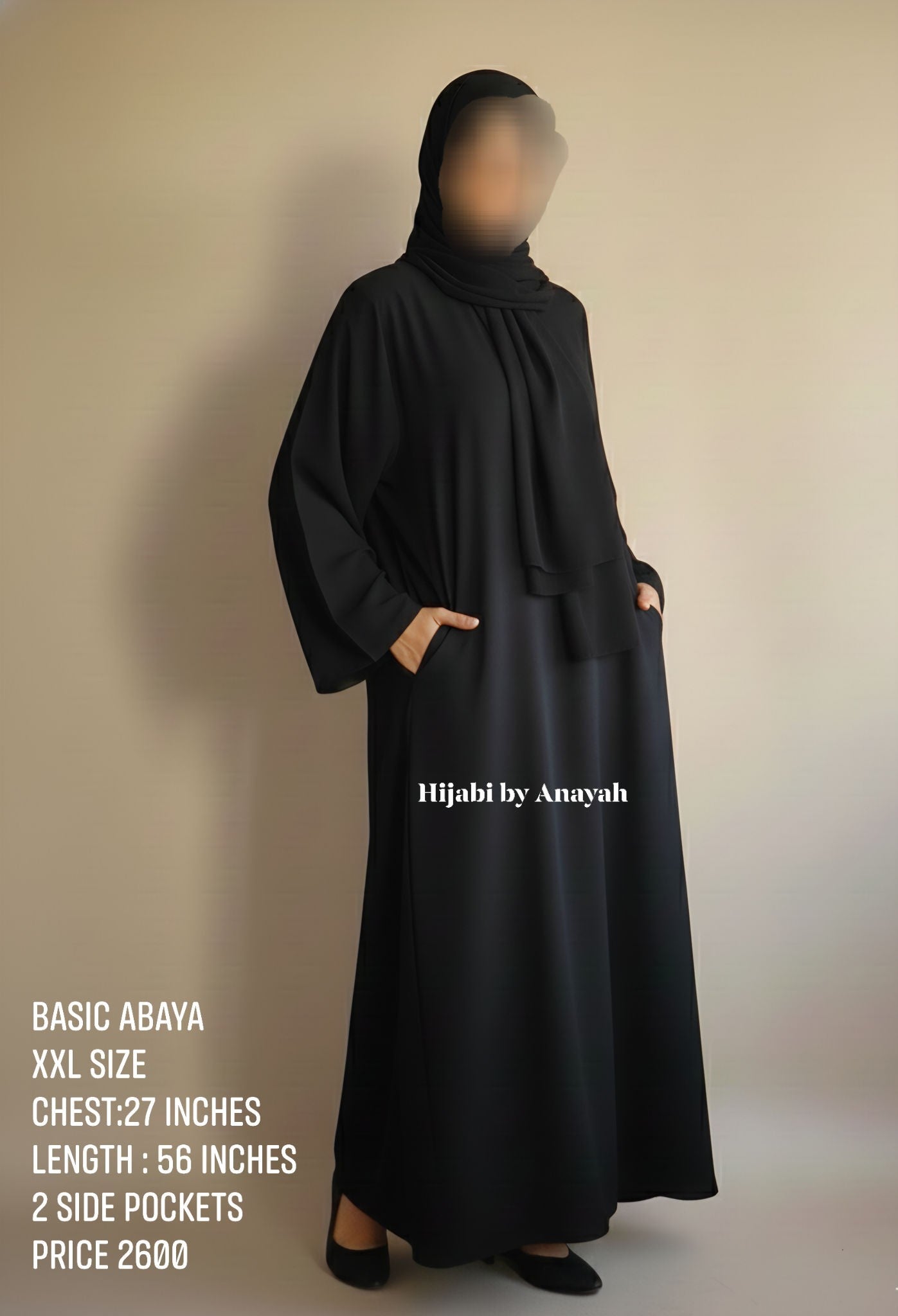 Basic Abayah with side pockets