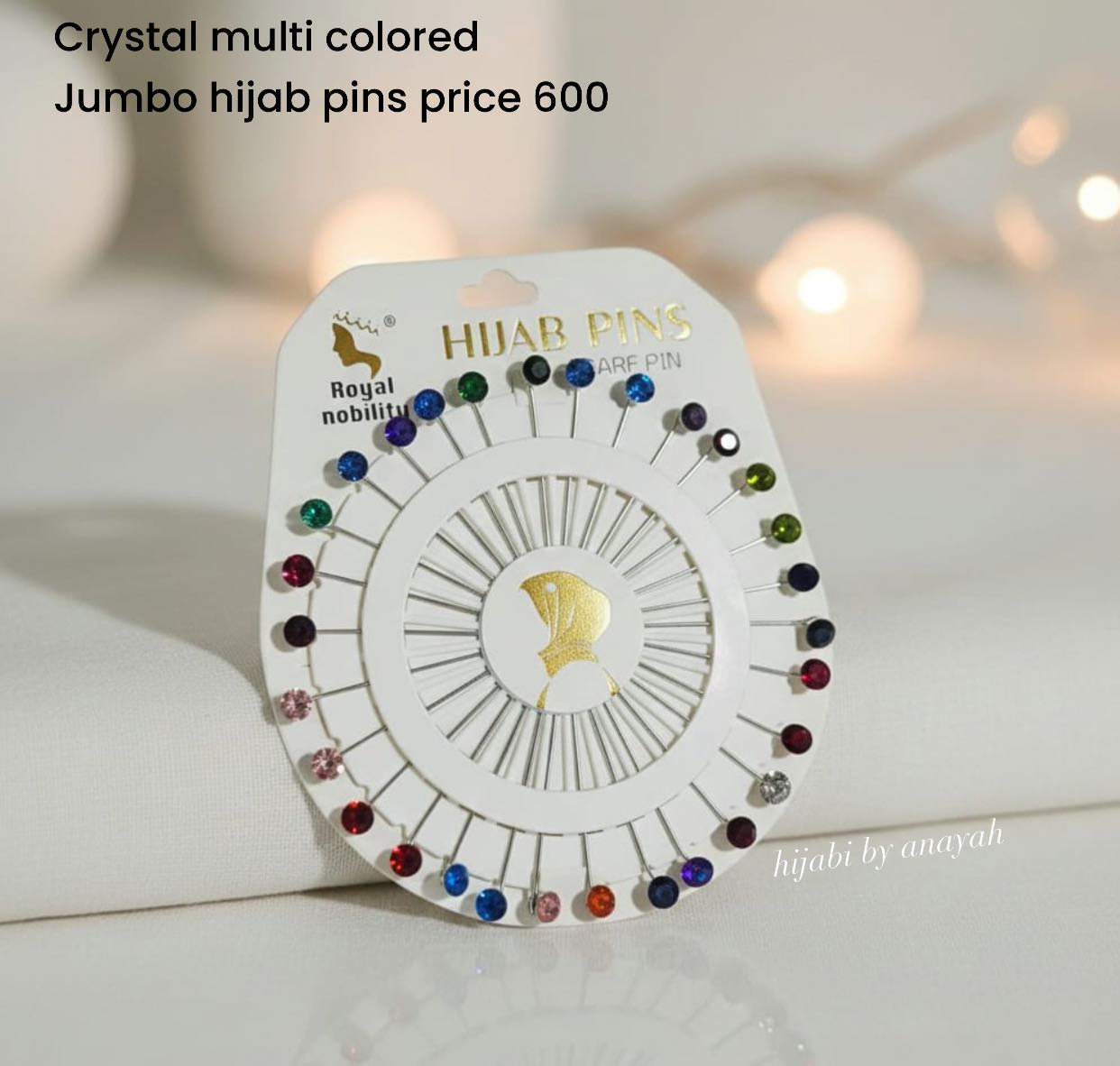 Crystal Multicolored Jumbo pins